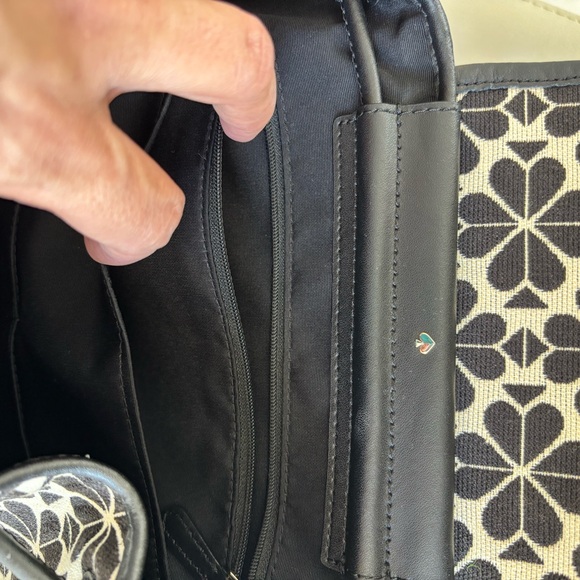 Kate Spade Black and Red Floral Backpack main image 4